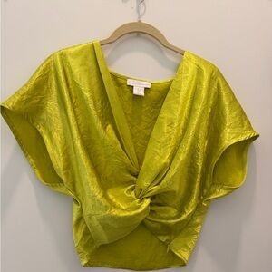 House of Harlow Elegant Lime Green Women's Top and pants set